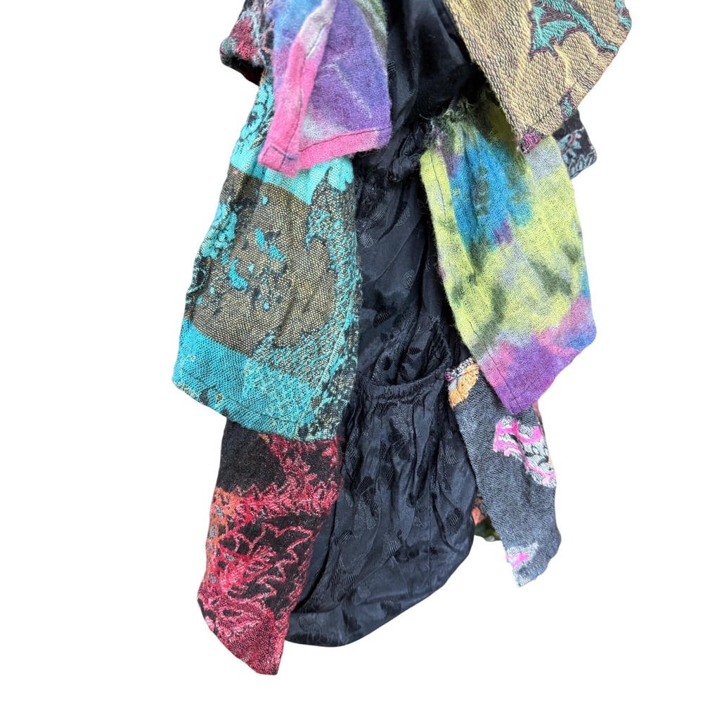 Anu Bag Boho Ruffled Patchwork Shoulder Paisley F… - image 4